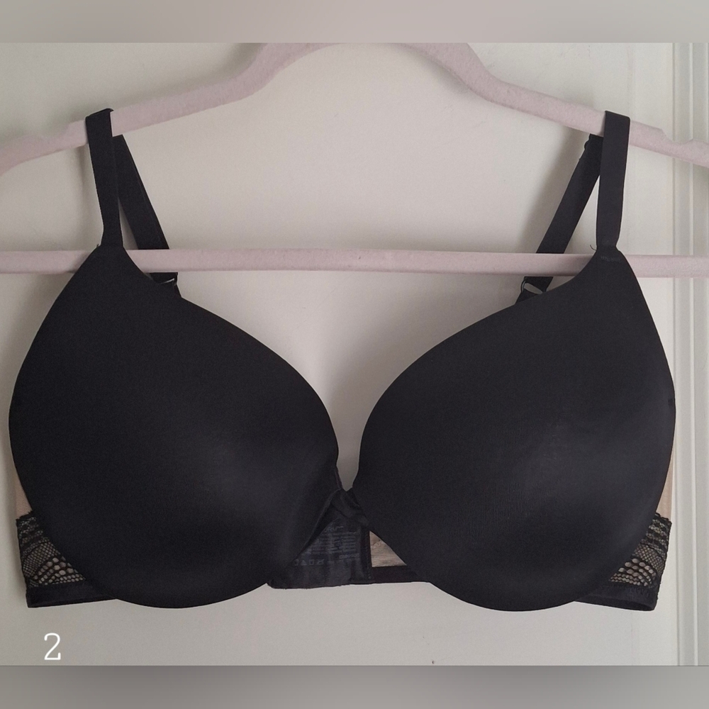 Maidenform push up bra womens size 38 D sexy lace fairycore‎ grunge coquette